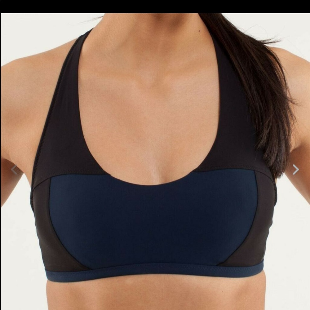 Lululemon Swim Top- Navy/Black- Size 4